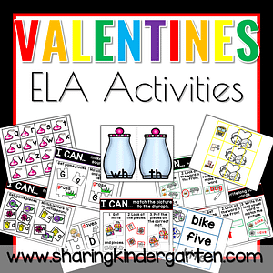Valentine ELA Activities